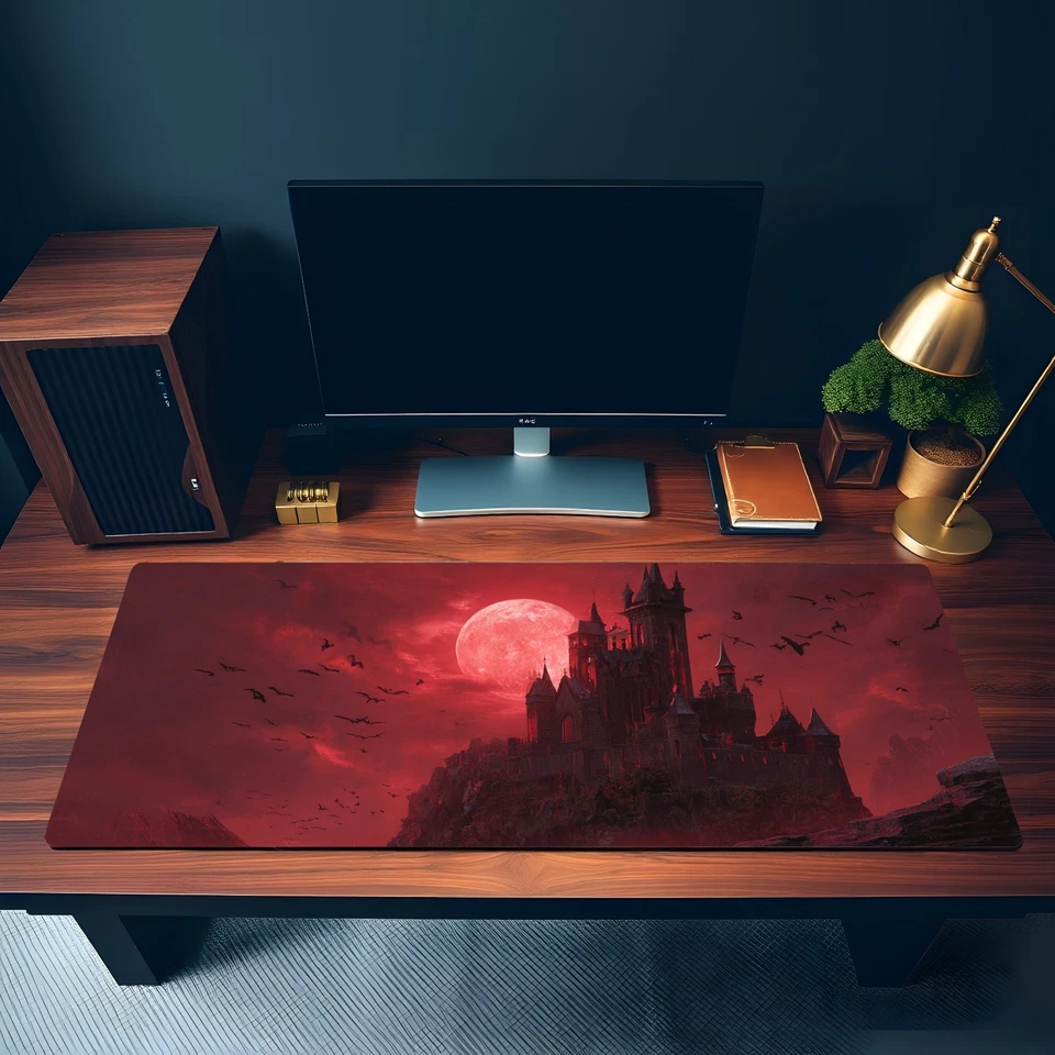 Alfombra de juego Magic The Gathering | Alfombra de juego temática Gothic Vampire Castle | Alfombra de juego no oficial Magic The Gathering Foto 3 de 4