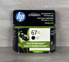 Genuine HP 67XL Black Ink Cartridge 3YM57AN Expires February 2027 New In Box