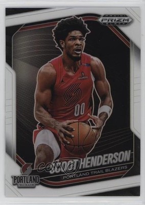 2024-25 Panini Prizm Black White Prizm 38/175 Scoot Henderson #13 1j8b