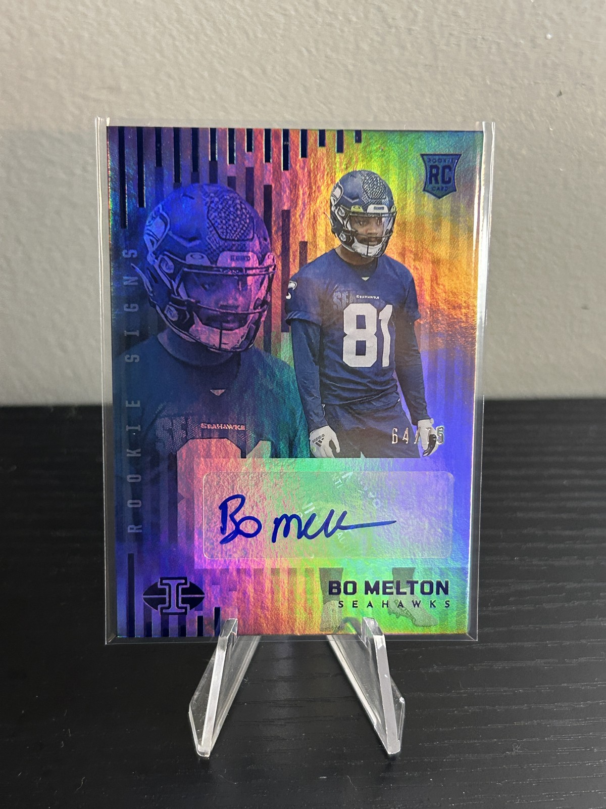 2022 Panini Illusions #RS-BME Bo Melton Rookie Signs Red #/99 Auto Autograph!
