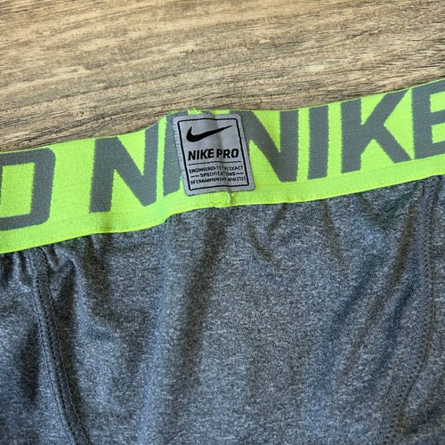 Kids Nike Pro Compression Leggings Gray Nike Leggings Youth Size 4 5 XS DriFit - Picture 7 of 7