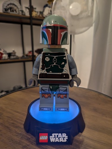 Lego Star Wars Retired Boba Fett Minifigure Large Night Light Torch Ex Cond. ⭐ - Picture 2 of 8