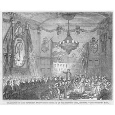 SHIPPING The Clipper Schooner ''Marian Zagury' - Antique Print 1853