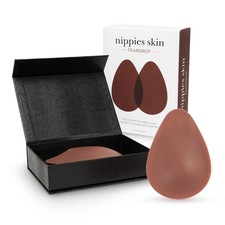 Nippies Reusable Nipple Covers for Women - Teardrop, Hazelnut, A-B Cups