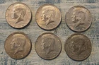 Lot Of 6 - 1968 & 1969 Kennedy Half Dollars-  (3) 1968 (3) 1969