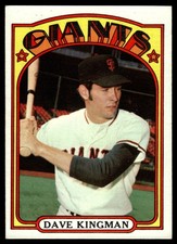 1972 Topps Dave Kingman #147 San Francisco Giants Rookie Card. rookie card picture