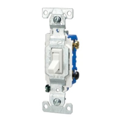 2Pc Eaton Arrow Hart 1242-7W-BOX Switch Toggle 4Way 15A 120V Grd Wh