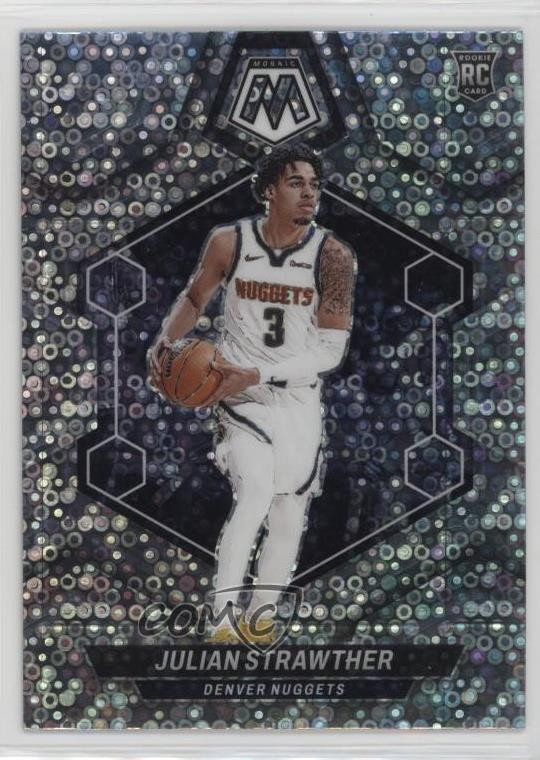2023 Mosaic Rookies Fast Break Silver Prizm Julian Strawther #214 Rookie RC 0l0k