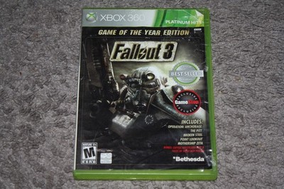 Fallout 3  Game of the Year Edition (Microsoft Xbox 360, 2009) No Manual