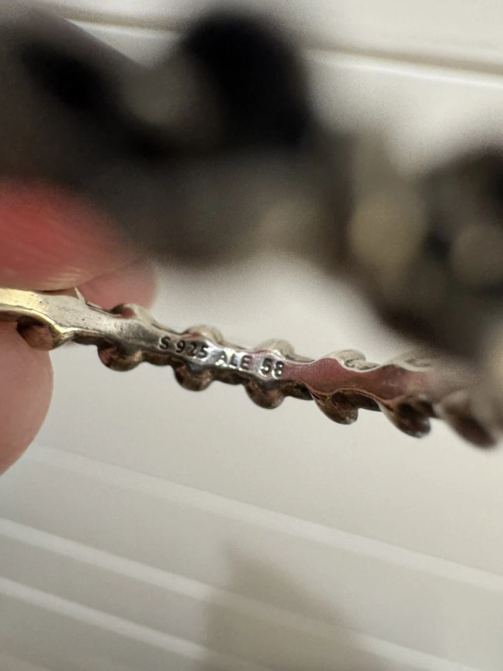 Anel de flores genuíno Pandora Wanda's Garden elegância floral - S925 ALE TAM 58 (8) - Imagem 3 de 4