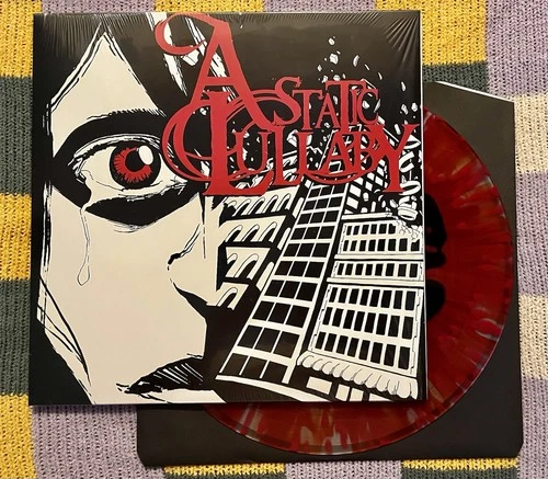 A Static Lullaby Vinyl Mechanical Heart Black in Red w Splatter Colored LP