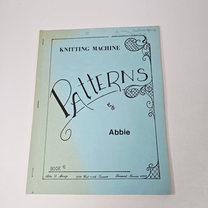 Knitting Machine Patterns By Abbie Munze - Book 3 1979 Paperback Book Childrens