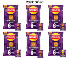 Walkers Worcester Sauce Crisps With Lea And Perrins 36x25g