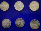 Silver Rounds, 1 Ounce, Set of 6, Different Mints, Free Shipping!