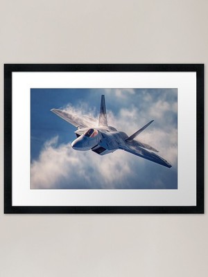 Blue-Hour Fighter Surge Gerahmtes Kunst Gerahmtes Wandbild Poster Leinwanddruck Bild