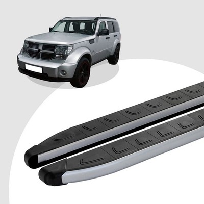 Trittbretter passend für Dodge Nitro ab 09-2006-12/2012 (Model: DOLU, Farbe: SIl
