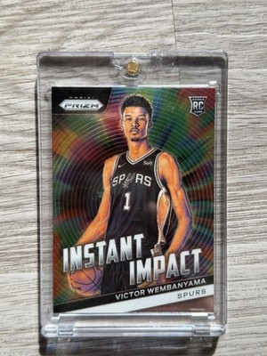 2023 Panini Prizm  Instant Impact Victor Wembanyama #3 Green Prizm Rookie (RC)