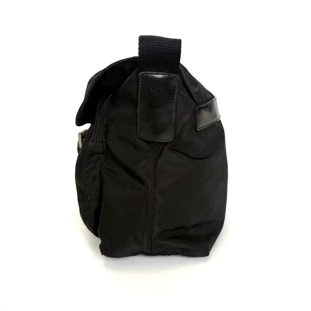 PRADA Nylon Leather  Shoulder Bag Black Women Authentic From JAPAN FS thumbnail 3