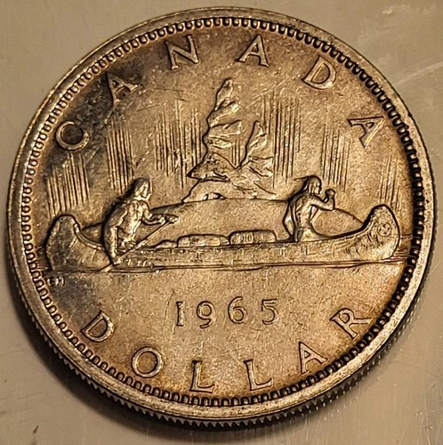 1965 Canada Silver Dollar $1! Nice Coin!