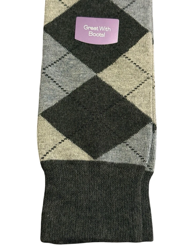 NOS Vintage 20” Gold Toe Socks Womens 9-11 Combed Cotton Nylon Knee High Argyle - Image 4 of 4