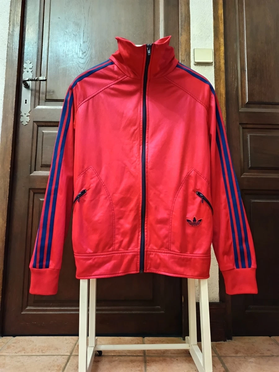 Vintage 80’s – Veste De Survêtement Bleue – Homme Taille M – Coupe Classique – Années 80/90