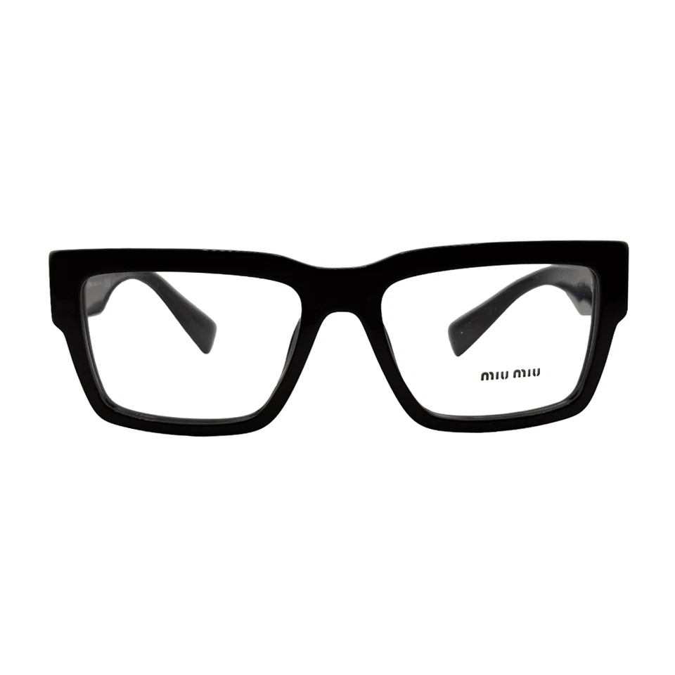 Monturas ópticas negras Miu Miu MU 02XV 52mm 17mm 140mm - 1AB-1O1 Foto 2 de 4