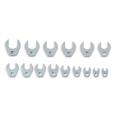 PROTO J49003CF Crowfoot Skt Set,Steel,DvSz 3/8'',SAE 2KGH9