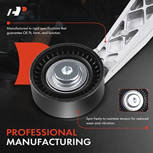 Belt Tensioner Assembly with Pulley Compatible with Mini Cooper 2007-2015, - Picture 5 of 7