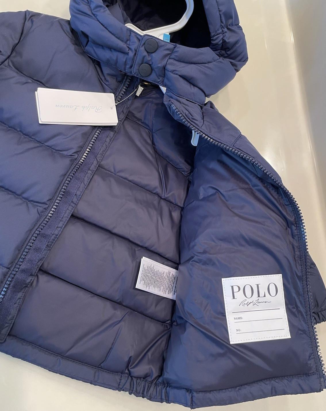 Polo Ralph Lauren Baby Boys' Ripstop Hooded Down Jacket Size 24M $155 image 9