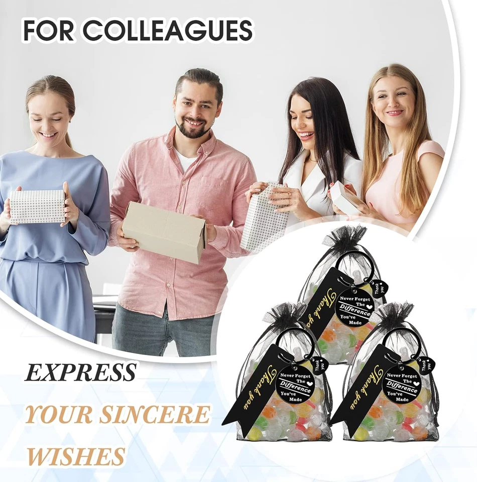 36 Pcs Employee Appreciation Keychains Bulk for Teachers, Staff, Graduation - Image 3 of 4