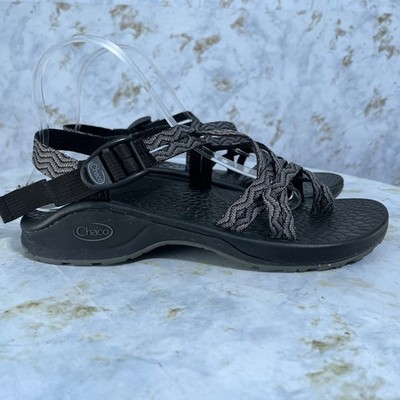 Chaco Updraft Womens Size 9M Shoes Gray Black Strappy Adjustable Outdoor Sandals