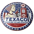 Vintage Texaco Sign - Gasoline Filling Station Pump Plate Porcelain Sign