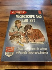 Vintage Gilbert Microscope And Lab Set Metal ...