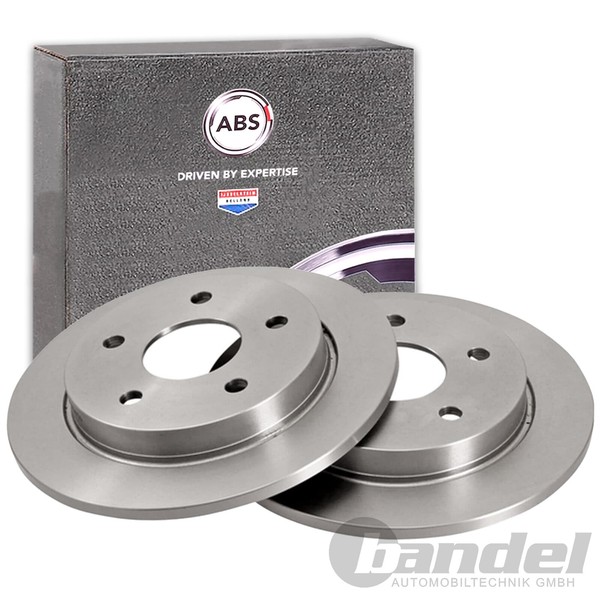 2X A.B.S. Bremsscheiben 253Mm Hinten Passend FüR Ford Scorpio-image