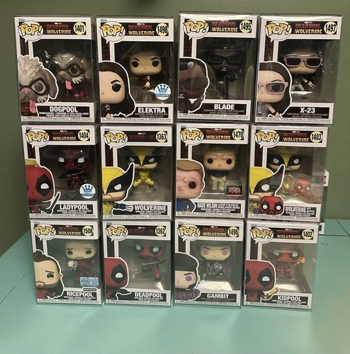 Marvel Deadpool & Wolverine Movie Funko Pops Lot Dogpool Nicepool
