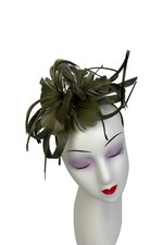 Women's Loops Flower Feather Fascinator Headband & Clip Wedding Royal Ascot Race