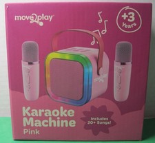 Kids 3 Mini Karaoke Machine, Bluetooth ,20 Preloaded Songs. Pink