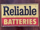 VINTAGE ORIGINAL "INTERSTATE BATTERIES” METAL BATTERY SIGN!