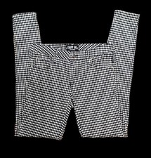 Tripp NYC Daang Goodman Houndstooth Skinny Pants Black  White Size 1 30 X 30