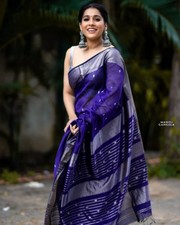 Designer Sari Bollywood Bridal Silk Saree Blouse South Indian Party Wear Saree