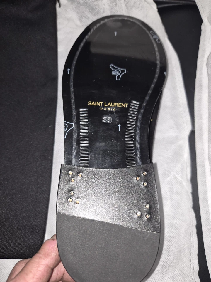 Saint Laurent le Mocasín Gamuza Mujer Talla 8 con BOLSA ANTIPOLVO Y CAJA NUNCA USADO Foto 4 de 4