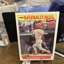 Fleer 1986 Baseball's Best #22 Willie McGee - St. Louis Cardinals