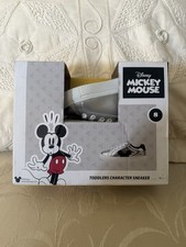 New Disney Mickey Mouse Ears Silver Children s Character Sneakers Size 8