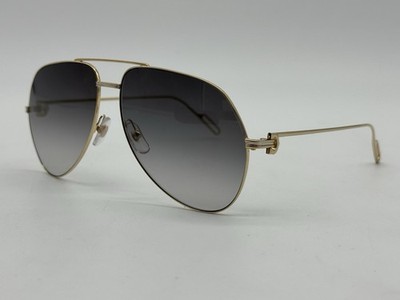 PREMIERE C DE CARTIER PILOT SHAPE RARE SUNGLASSES CT0110S NEW 100% GENUINE $1425