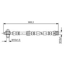 2x Bremsschlauch für Skoda Kodiaq 1 NS6 2 PS7 Octavia 3 5E3 vorne Bosch 2429219