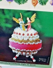 LeeWards ANGEL PUFF Sequin Bead Christmas Ornament Kit Vintage NOS Boutique