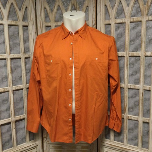 Men's Dockers Orange Solid Longsleeve 
