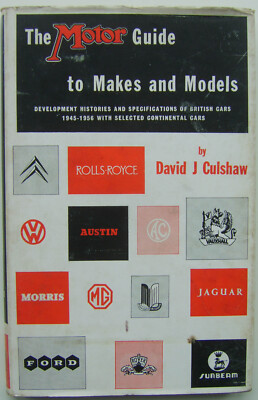 Motor Guide to Makes and Models - Development & Specs of British Cars 1945-56