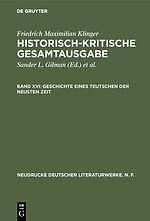 Geschichte eines Teutschen der neusten Zeit | Buch | 9783484280526