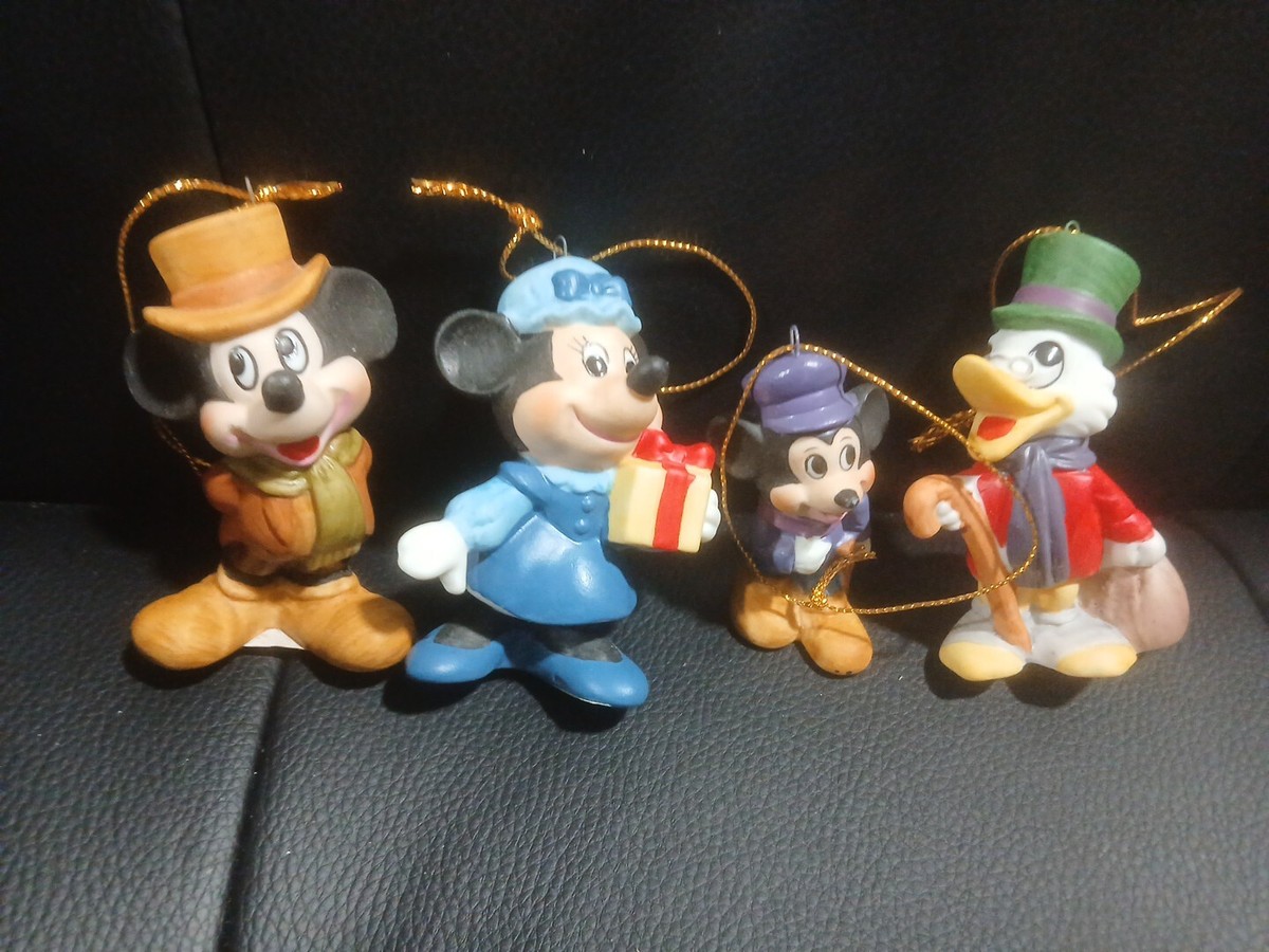 レア物　ドナルド・ミッキー・シンデレラ　ホビー Rare Disney Mickey Mouse Tiny Tim Scrooge Christmas Carol Ornament